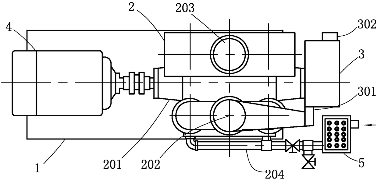 A combination vacuum pump