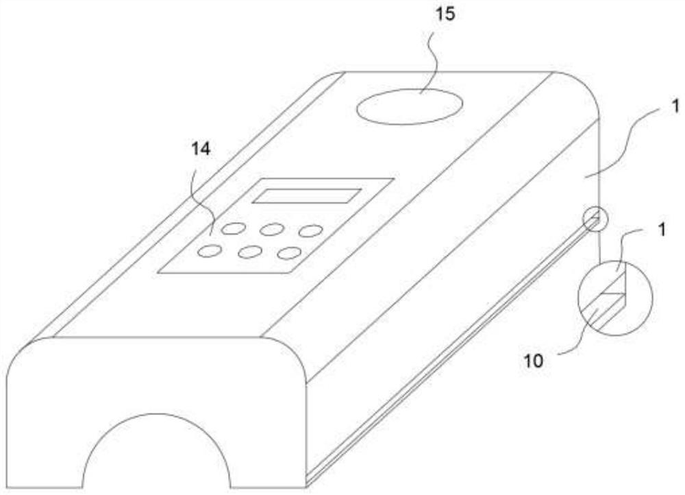 A combinable leg massage physiotherapy device