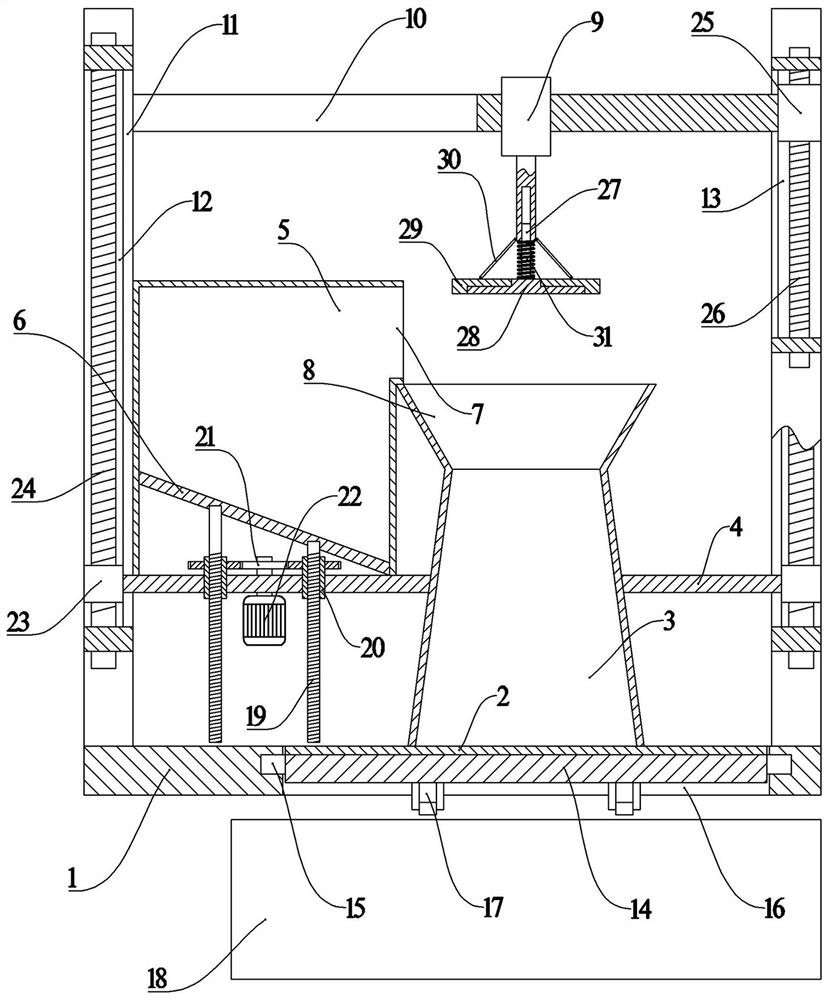 Concrete slump detection device