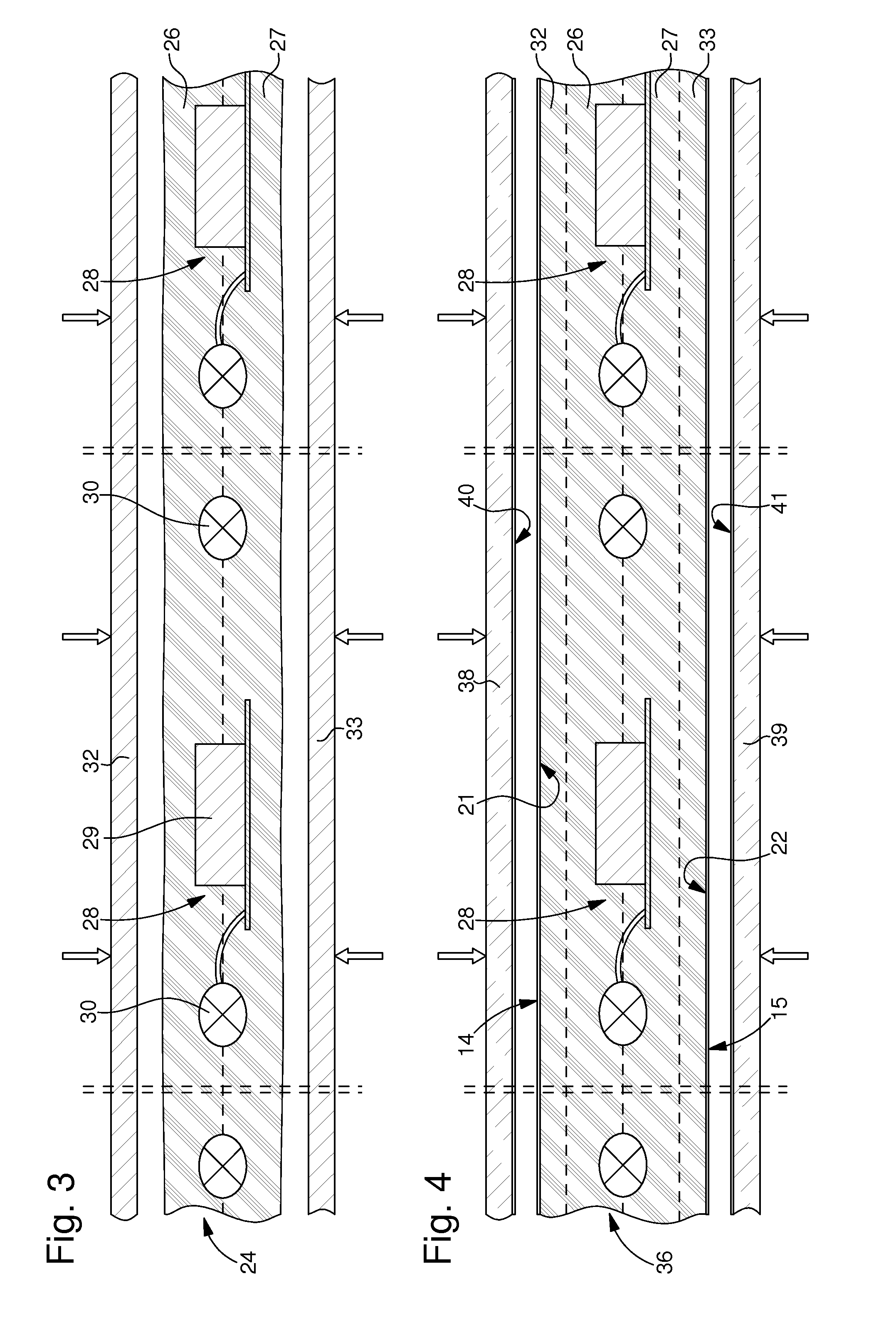 Method of fabricating electronic cards including at least one printed pattern