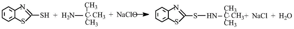 Preparation method of rubber vulcanizing accelerator TBBS