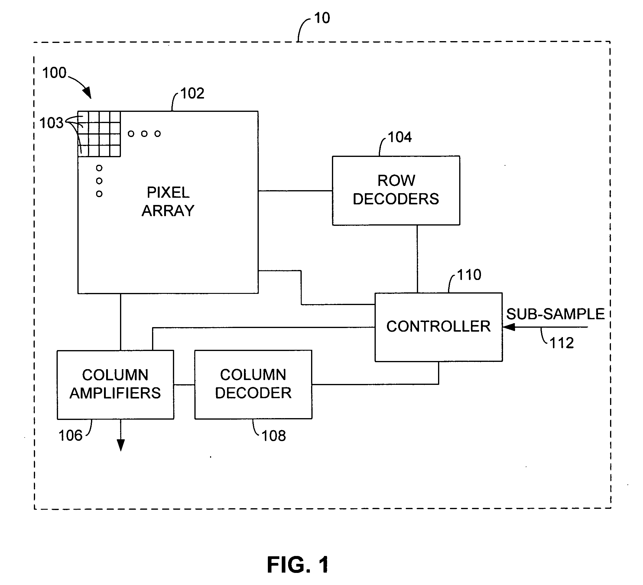 Analog vertical sub-sampling in an active pixel sensor (APS) image sensor