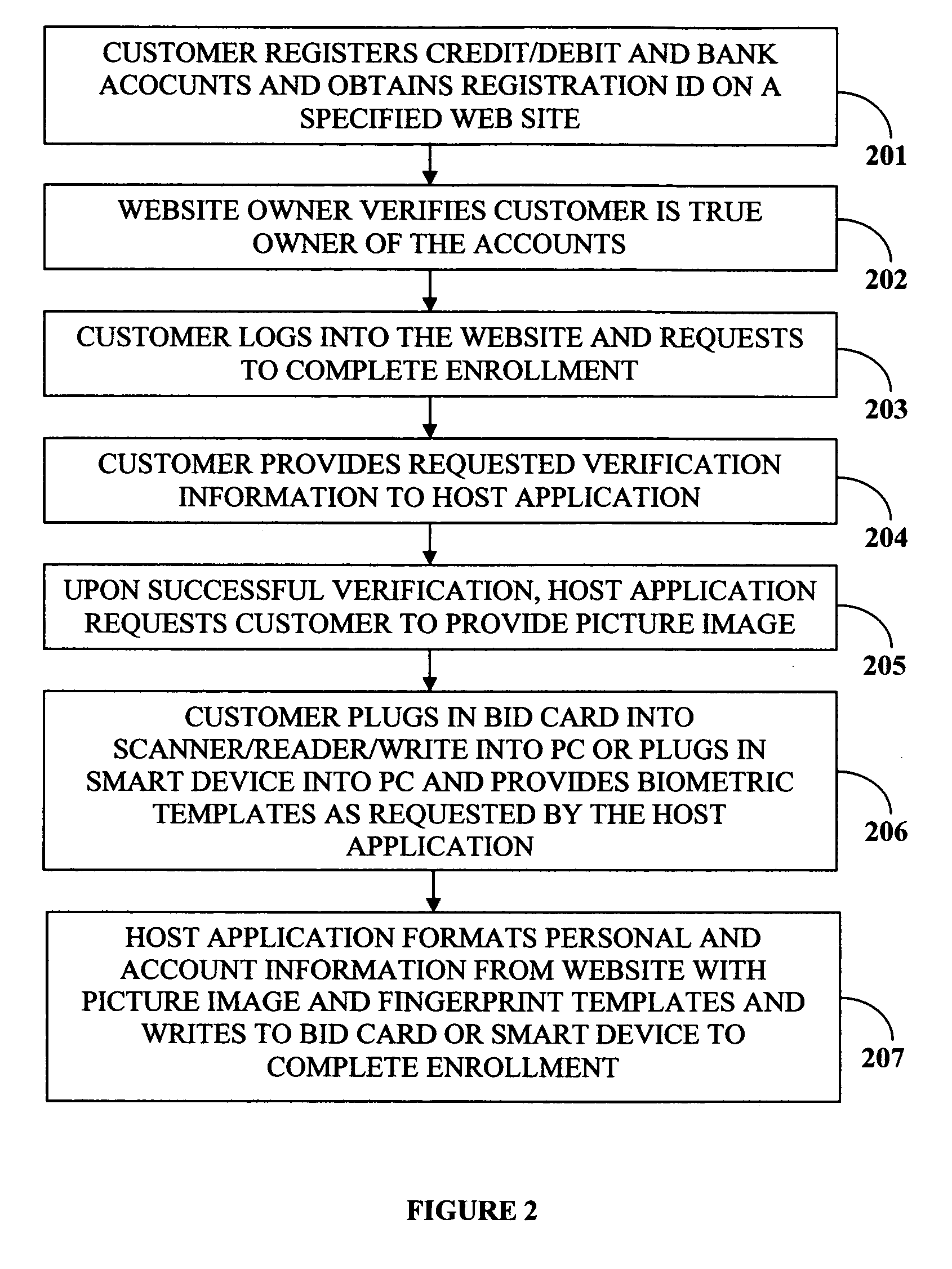 Biometric web payment system