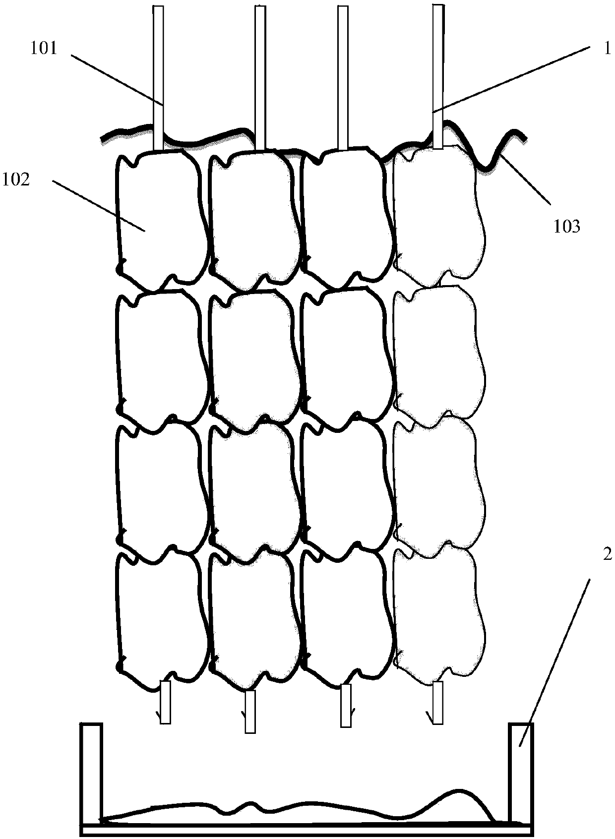 Method for producing organic fertilizer through earthworm breeding, earthworm breeding device and earthworm breeding system