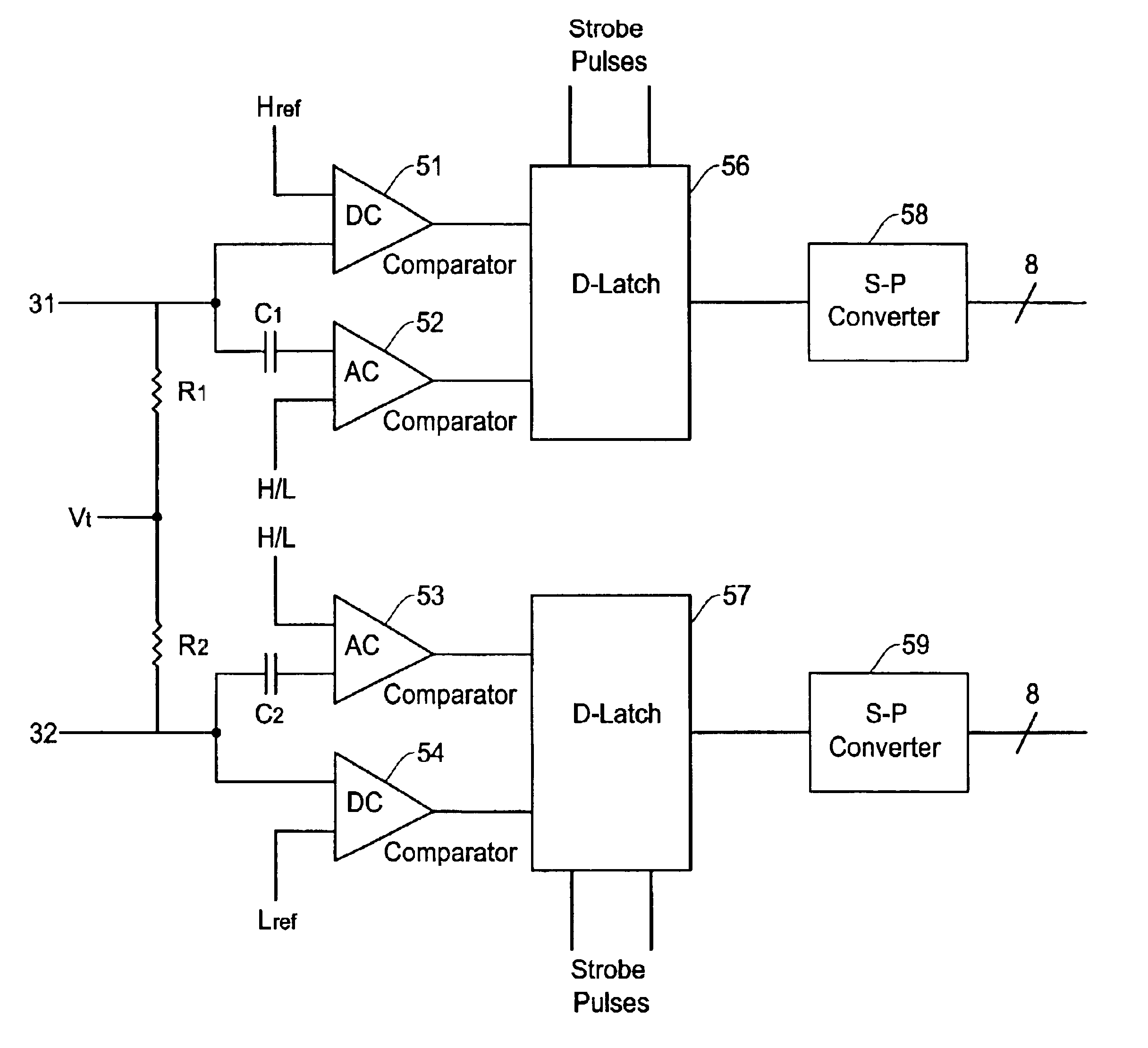 Comparator circuit for semiconductor test system