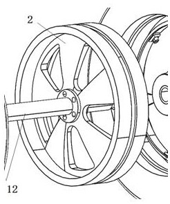 Double-tire structure wheel with adjustable grounding area