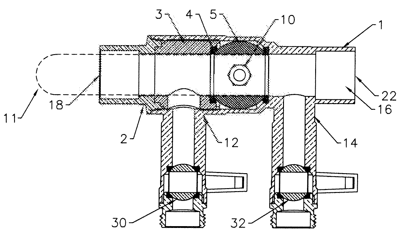 Near boiler piping apparatus