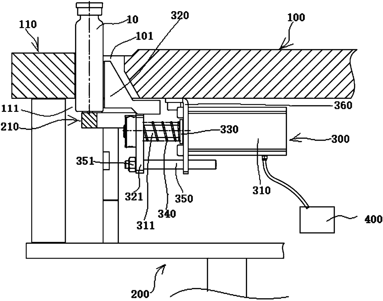 Push bottle mechanism