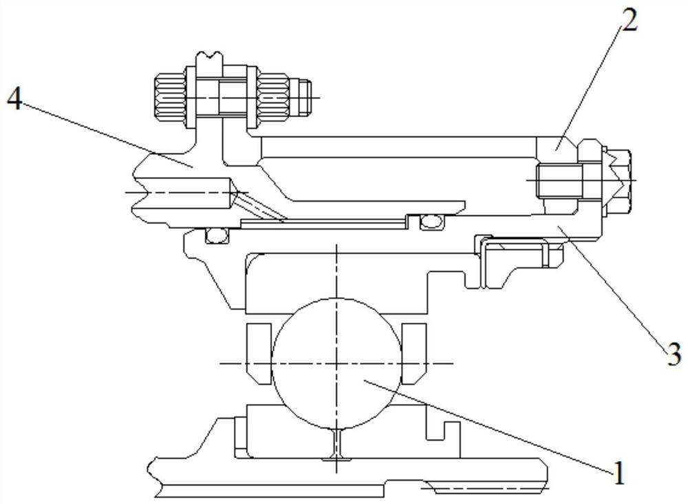 Bearing and bearing outer ring integrated structure