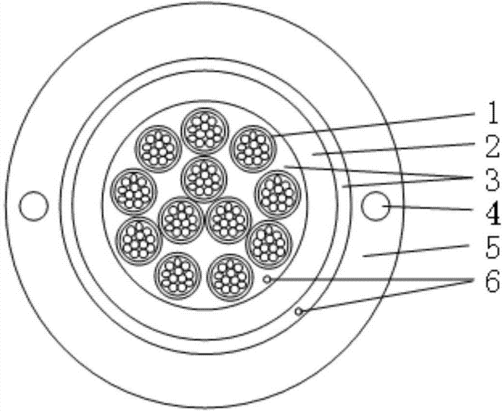 Manufacturing method of small-sized multi-core full-dry-type introduced optical cable