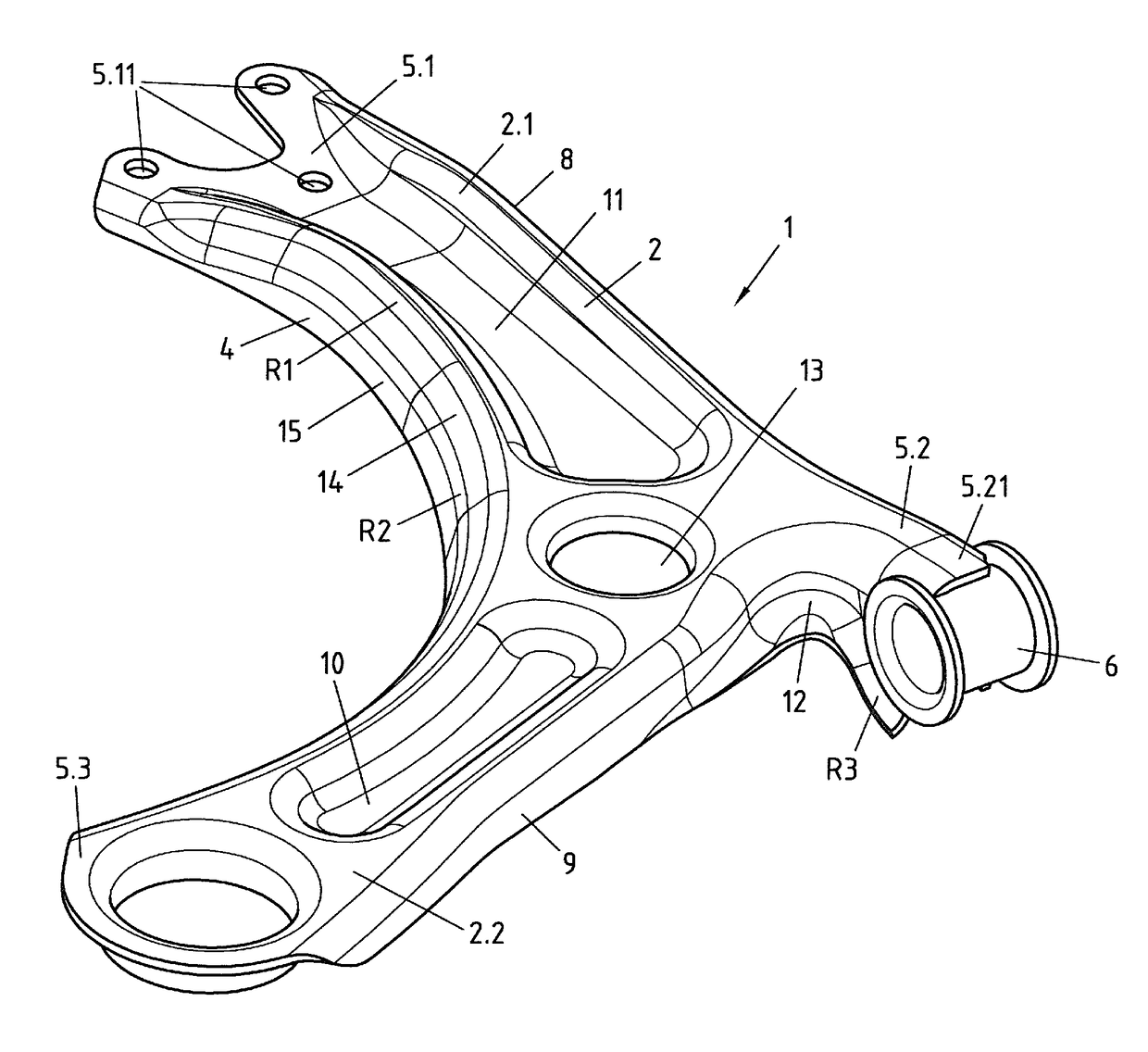 Method for producing a chassis link