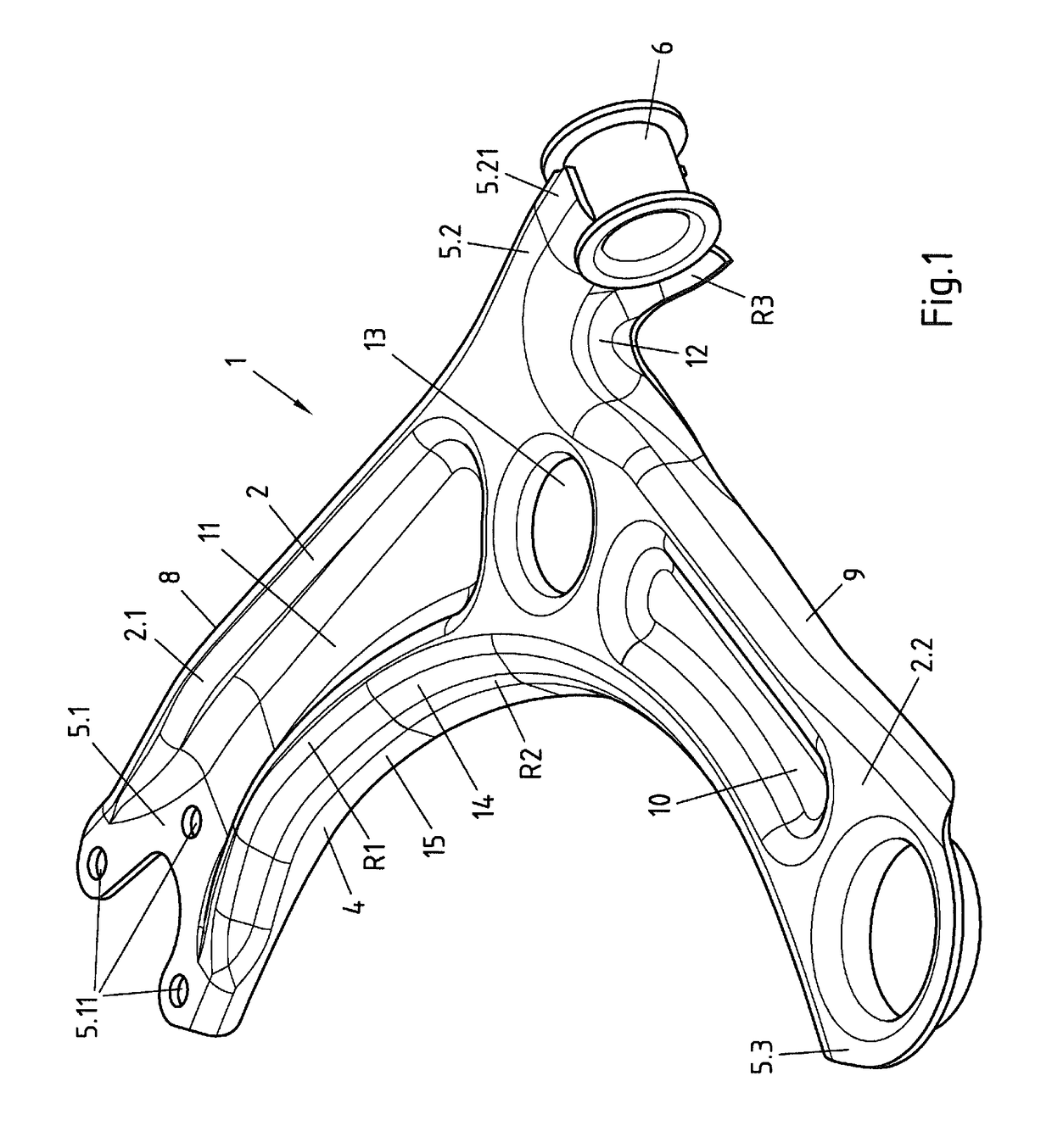 Method for producing a chassis link