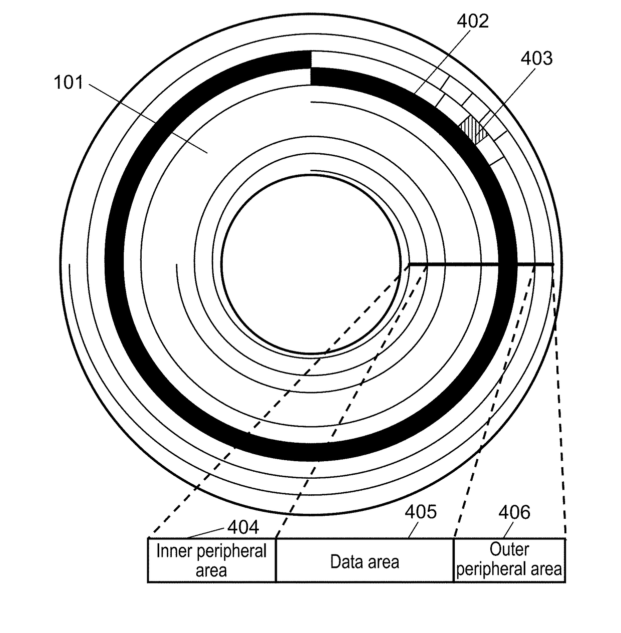 Information recording device and data erasing method