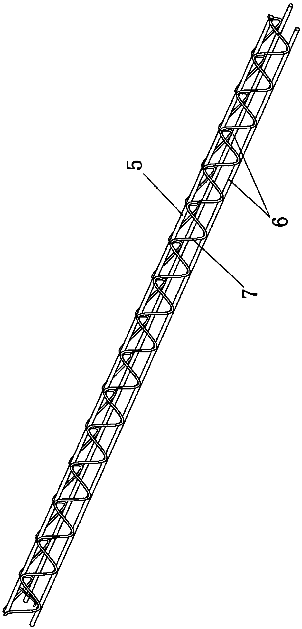 Composite floor slab special for assembled steel structure