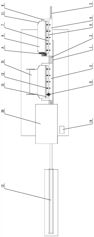 Squeegee separating device for printing machine