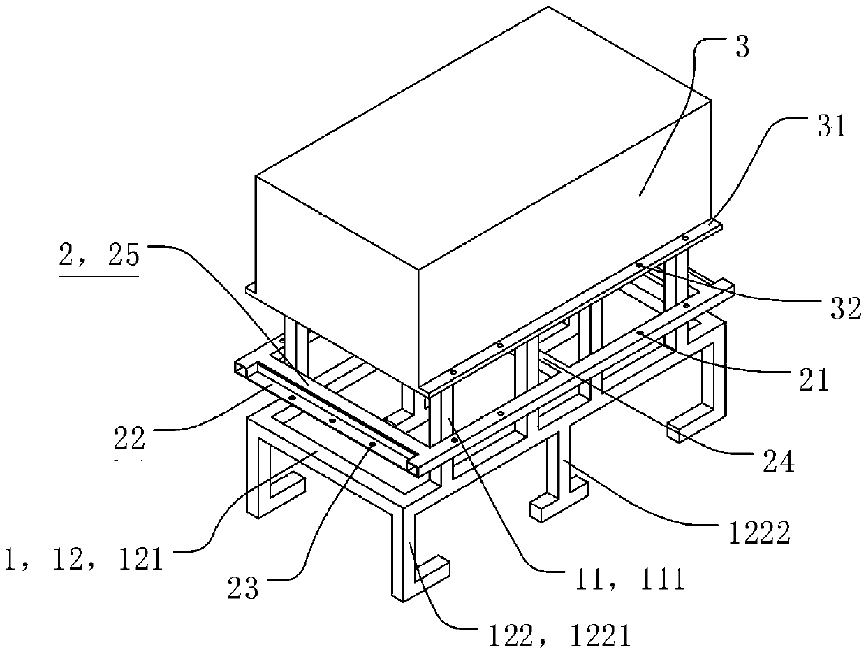 Power battery bracket mounting tool and system