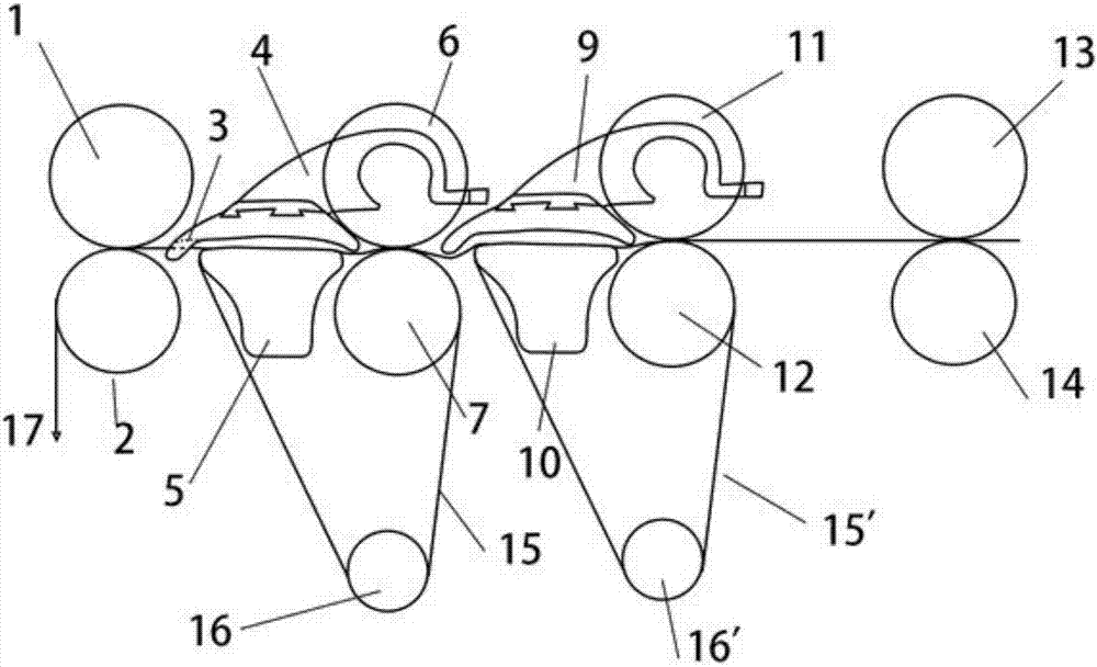 Aggregated type spun yarn super large drafting device and spinning technology