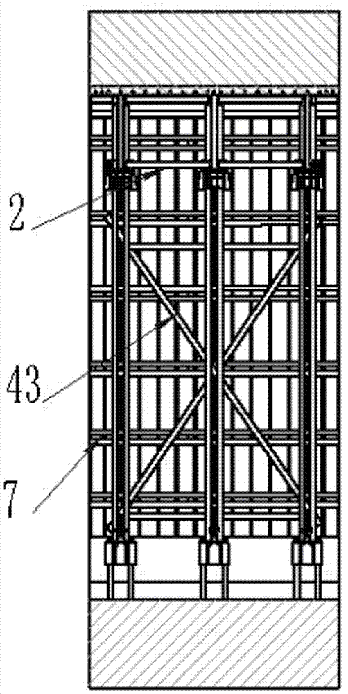 Movable formwork system and construction method thereof