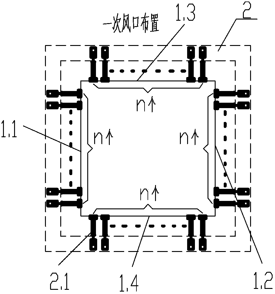 Boiler combustion method of biochemical industry alcohol waste liquid