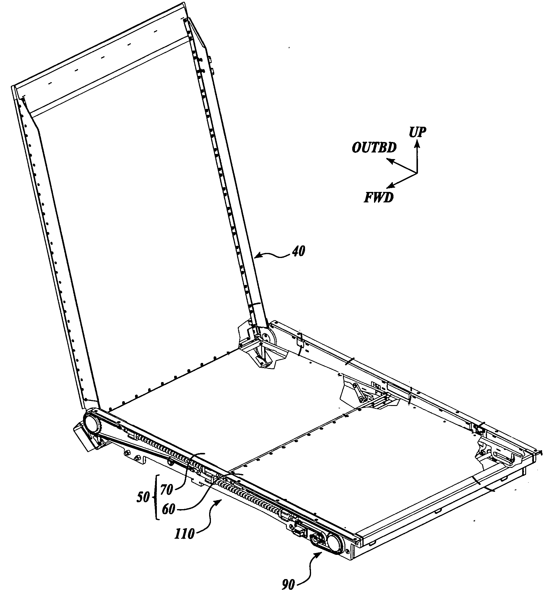 Fold out ramp