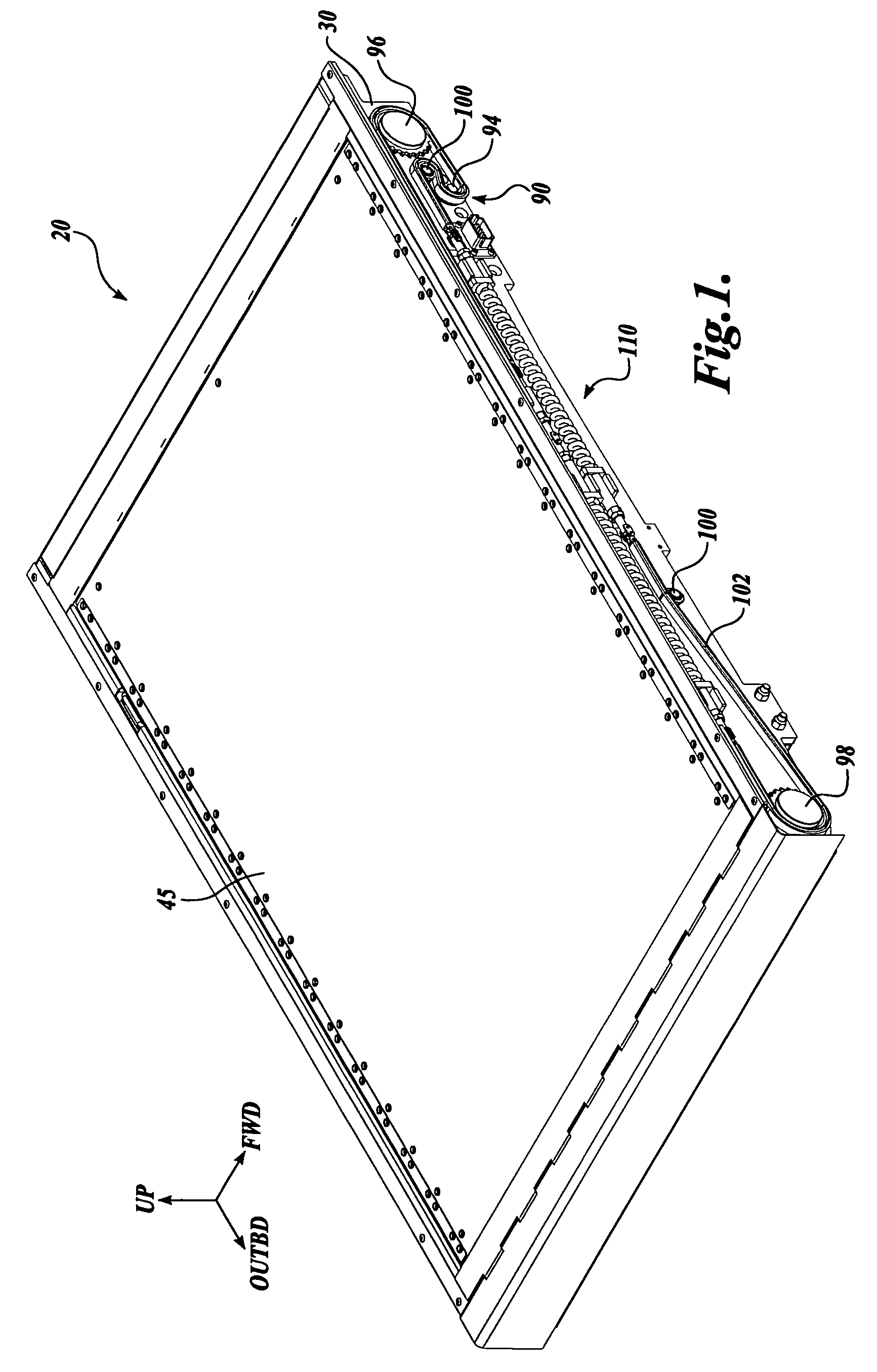 Fold out ramp