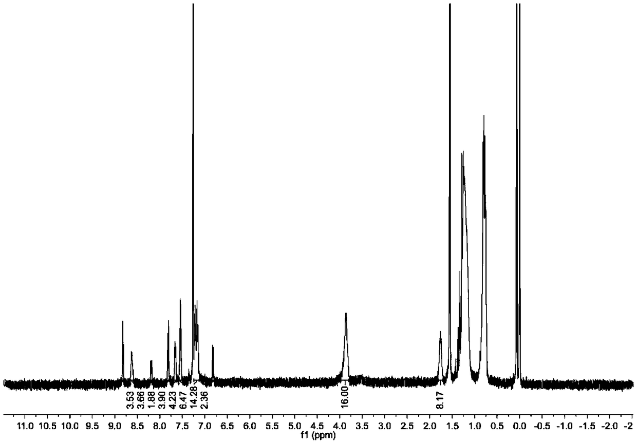 H-type acceptor material and preparation method thereof