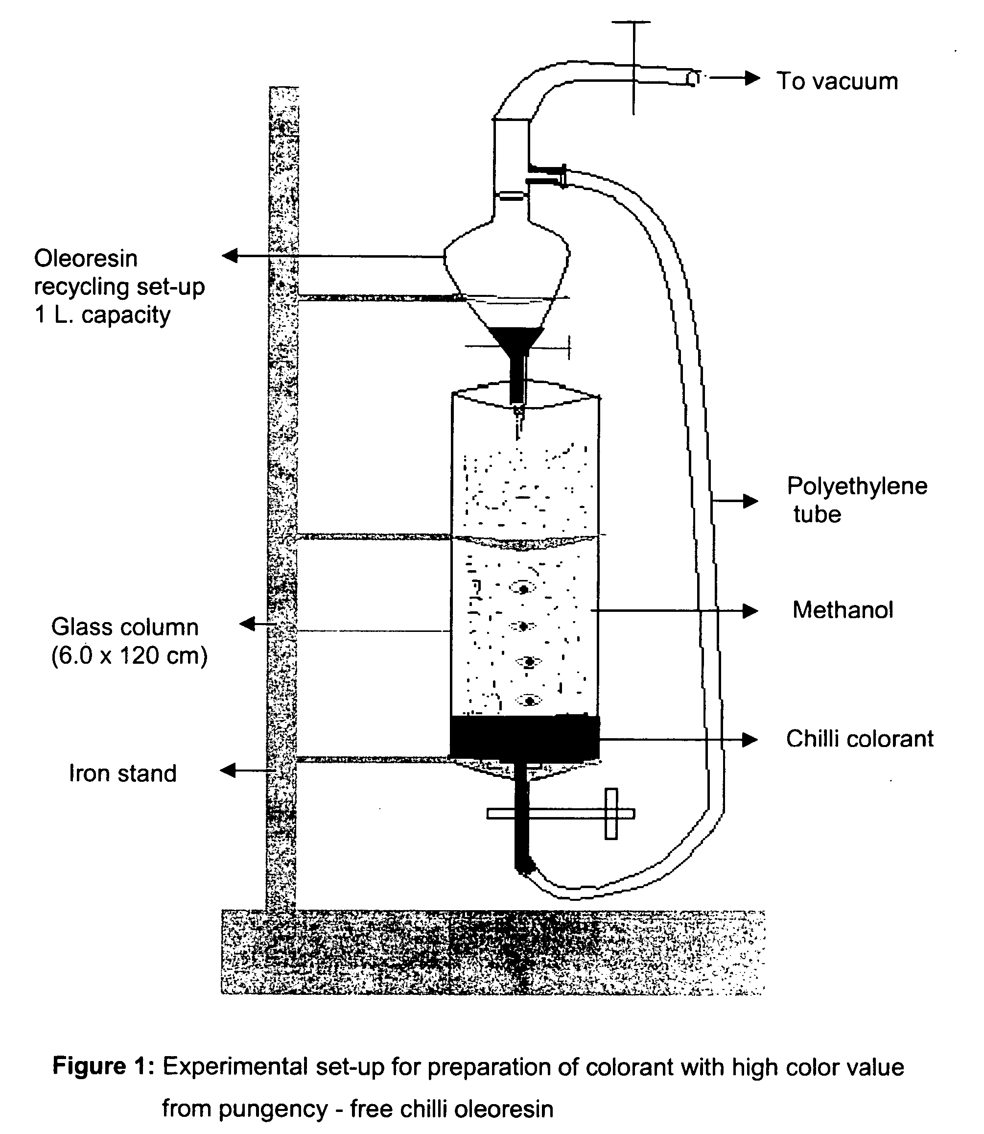 Process for the preparation of colorant from oleoresin