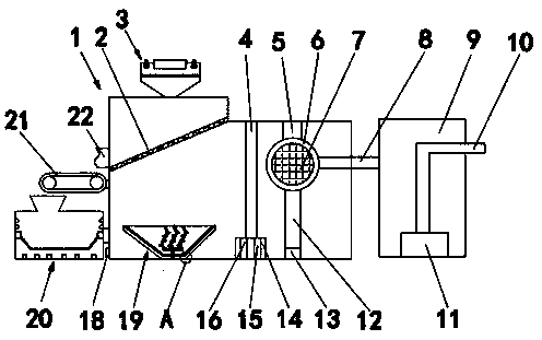 Livestock farm sewage treatment device