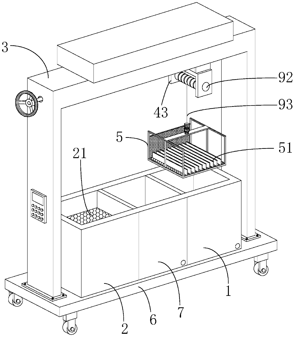 Tile soaking equipment and tile soaking method