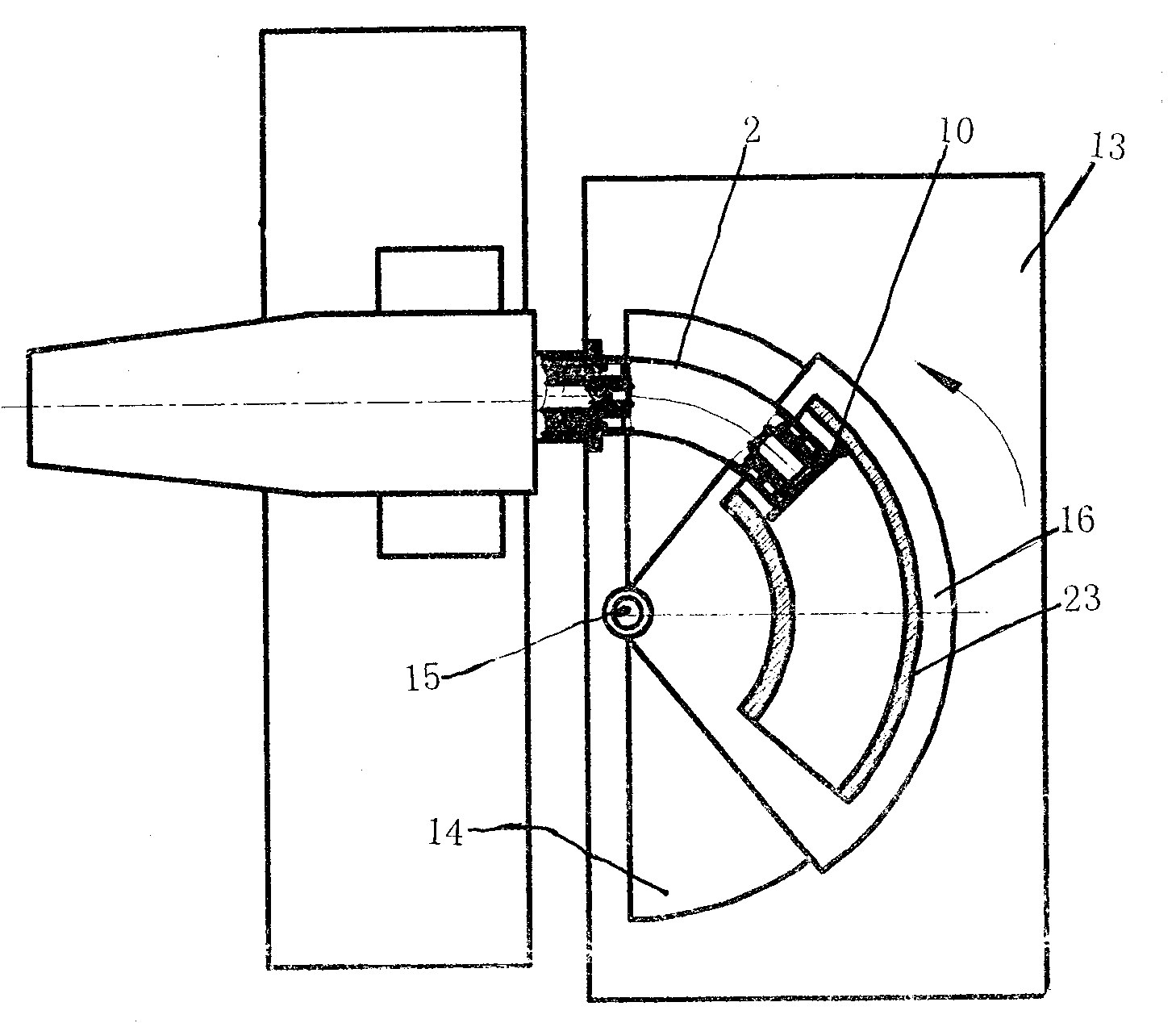 Method and device for machining inner bending holes of main nuclear power pipeline bend on horizontal boring machine