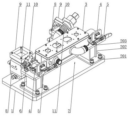 Junction box welding rapid assembly device for aerospace