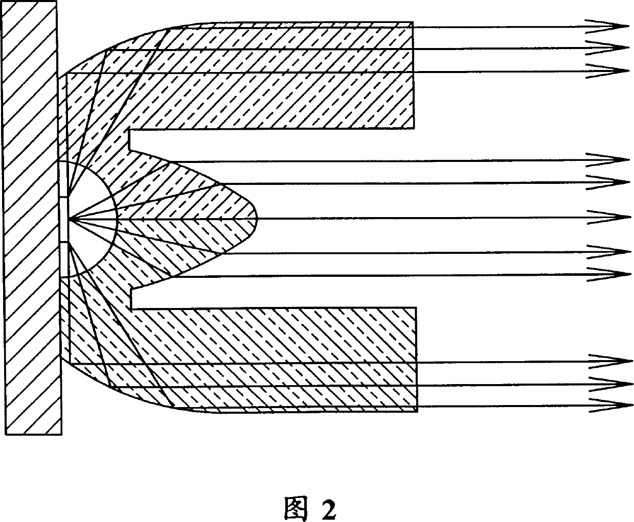 Luminous diode illuminating light source device