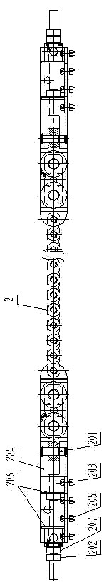 Multifunctional longitudinal movement driving device for bridge girder erection machine