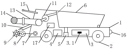 Intelligent robot type street rubbish sweeper truck