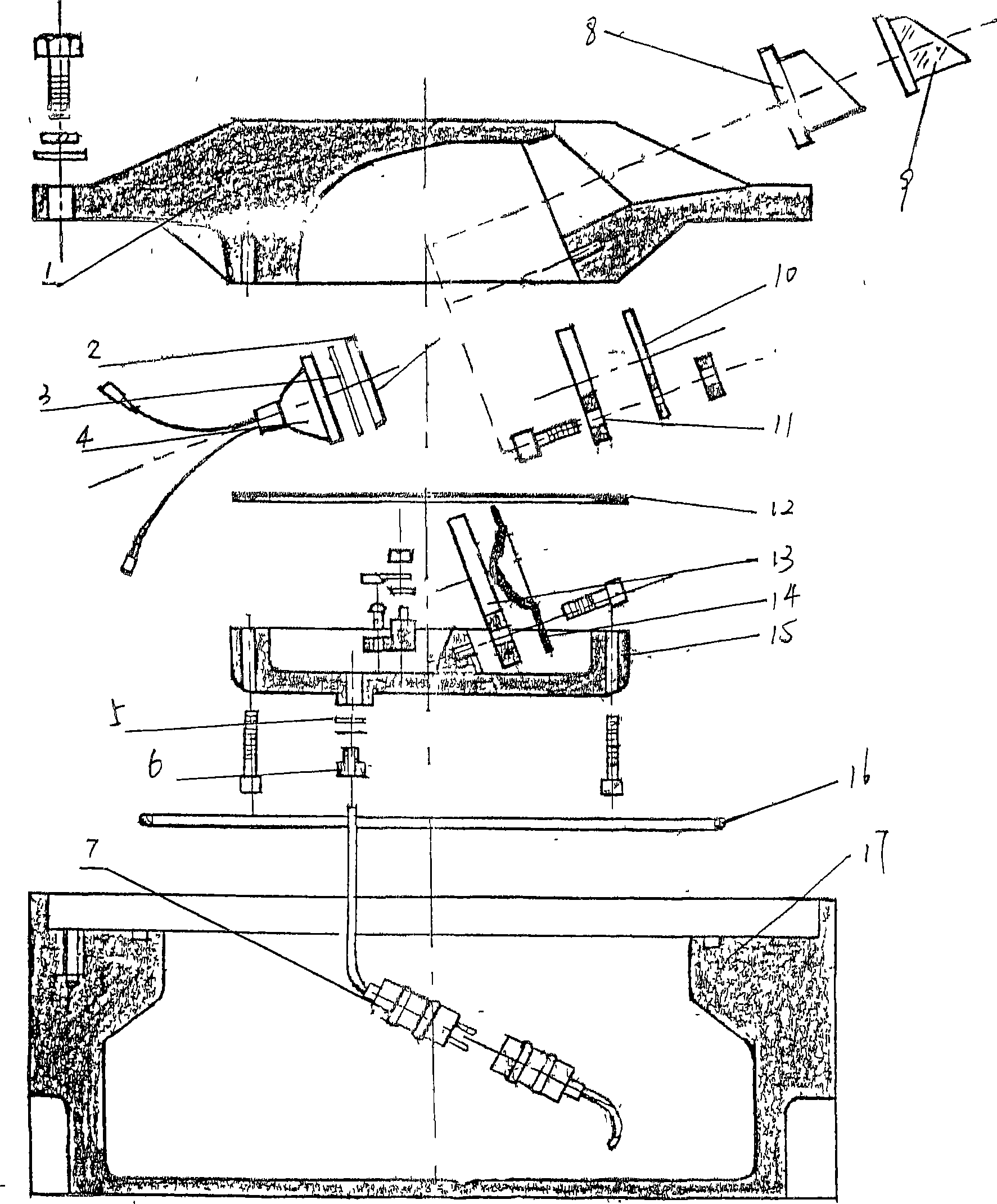 Lamp apparatus mounted at center line at airport runway