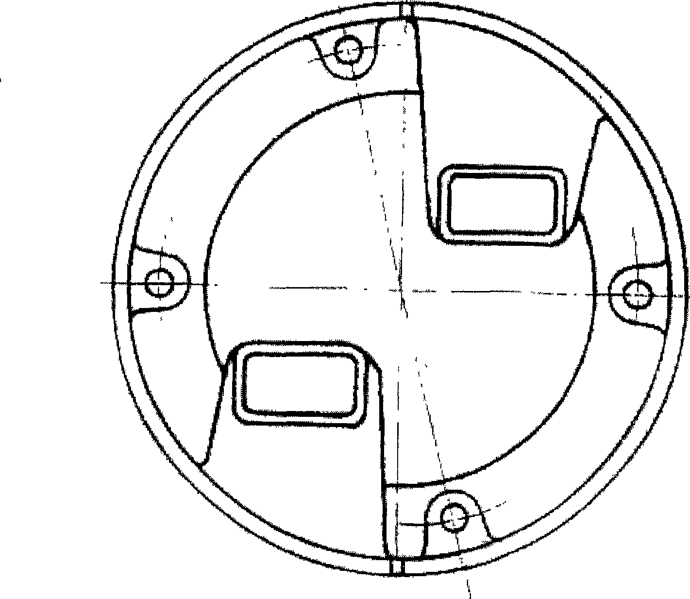 Lamp apparatus mounted at center line at airport runway