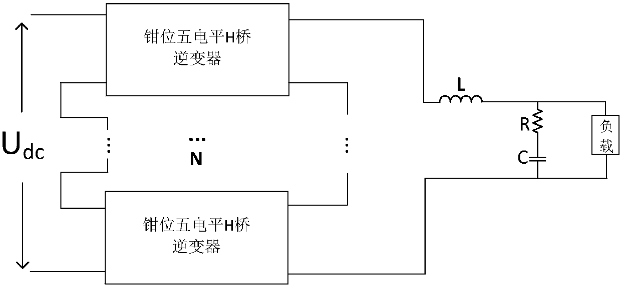 Clamping cascading frequency-multiplication multi-level power converter and control method thereof