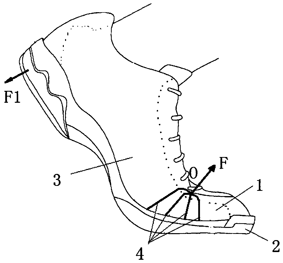 Self-adaptive vamp for fitting foot