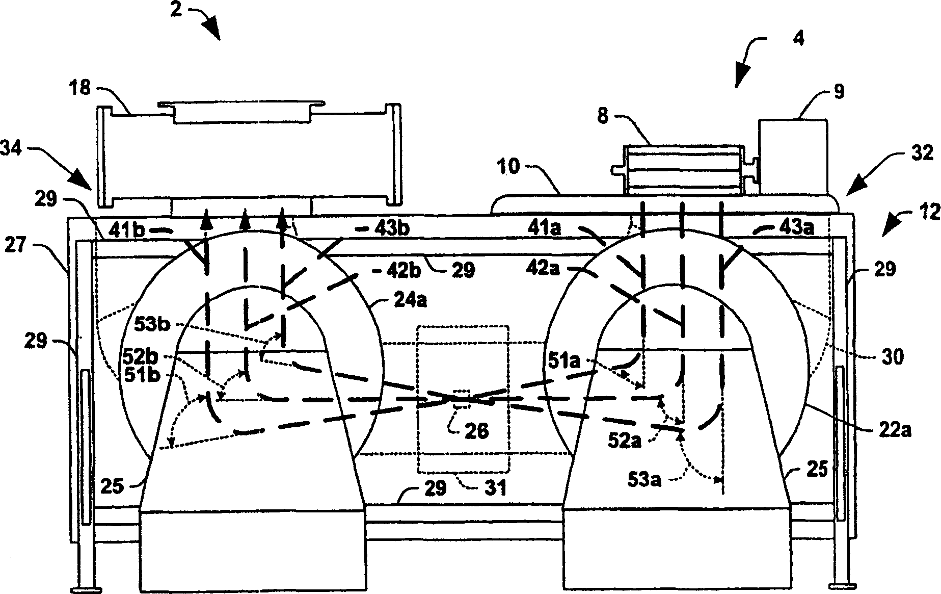 Symmetric beamline and methods for generating a mass-analyzed ribbon ion beam