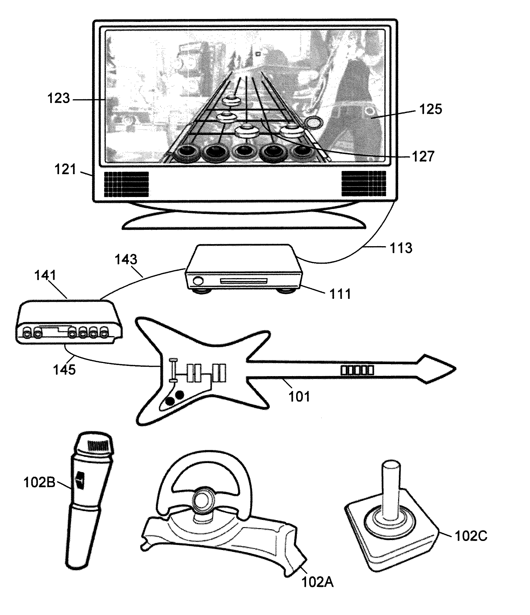 Music game software and input device utilizing a video player