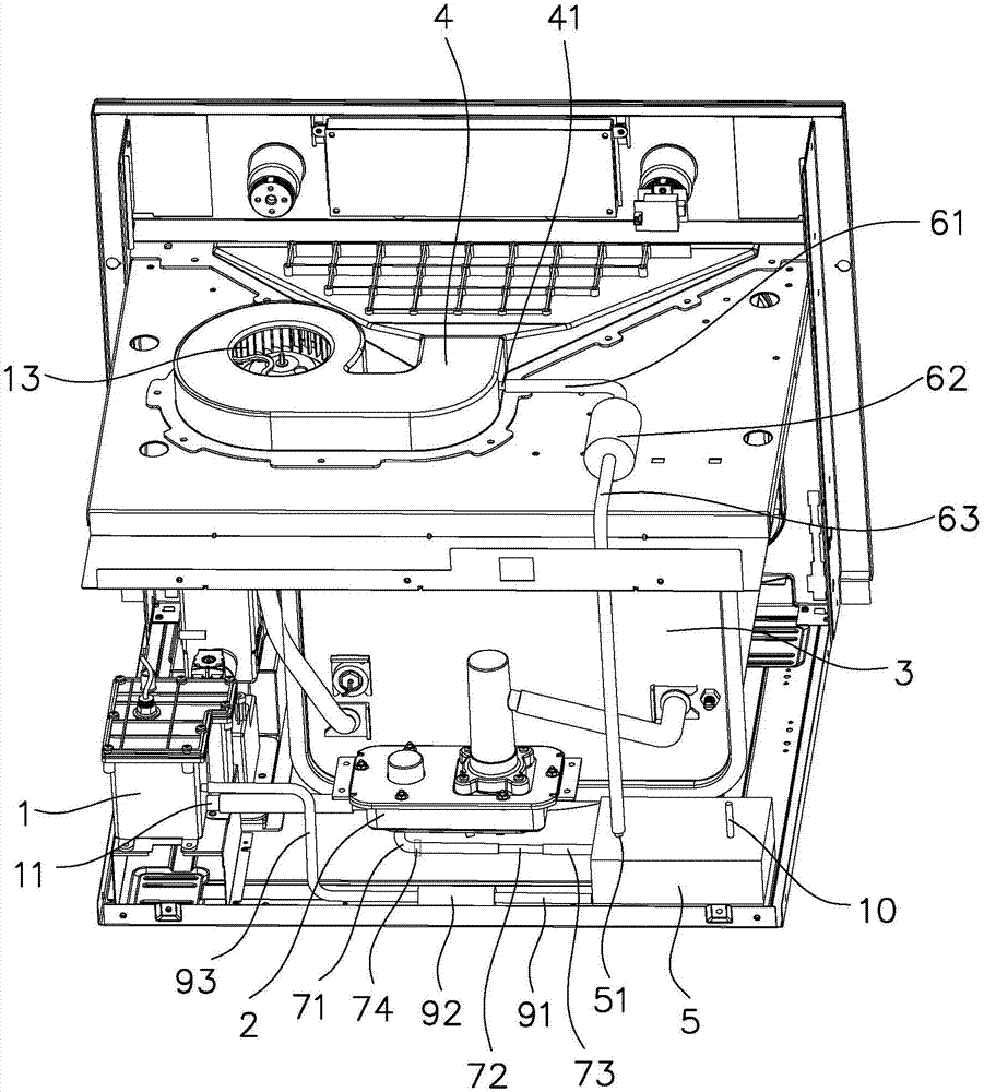 Water recycling device for steam box