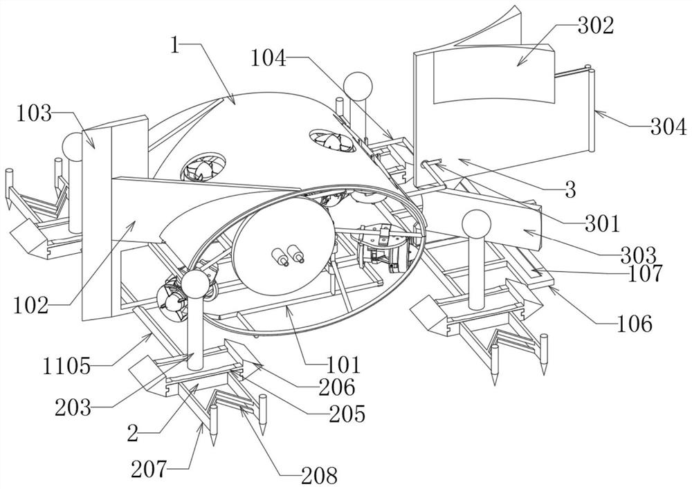 Underwater robot with anti-winding function