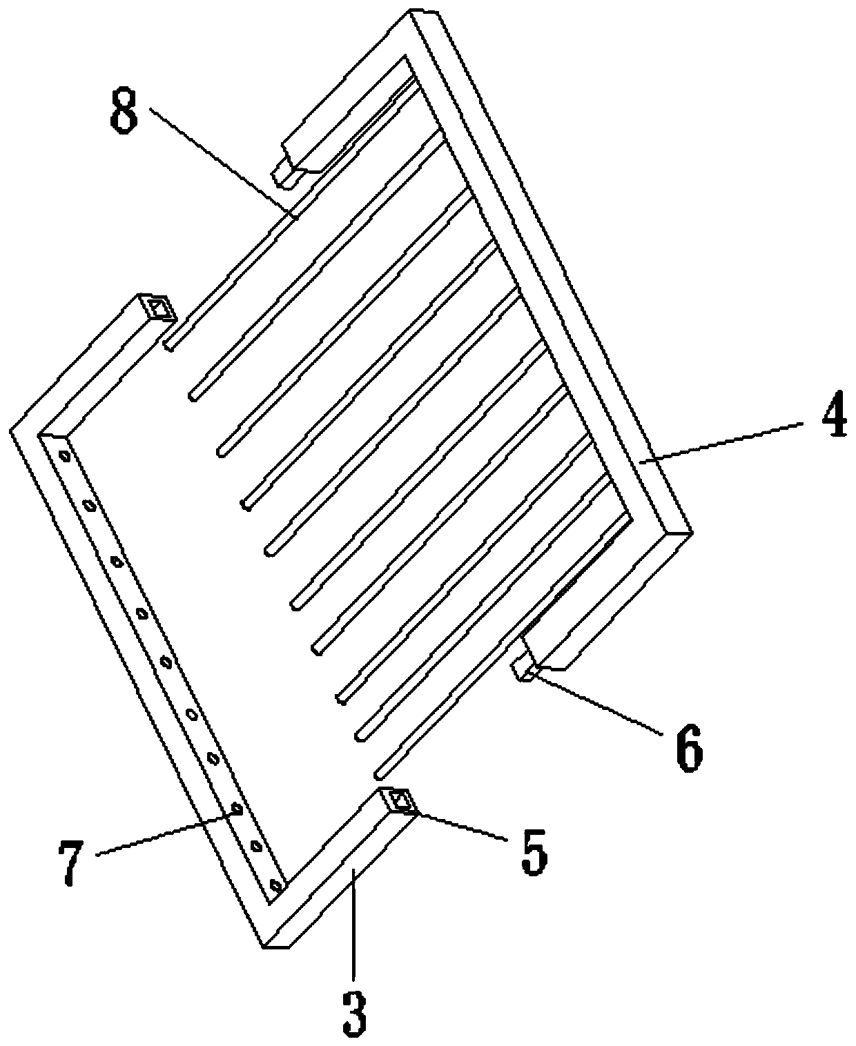 Process for treating brush pen holder