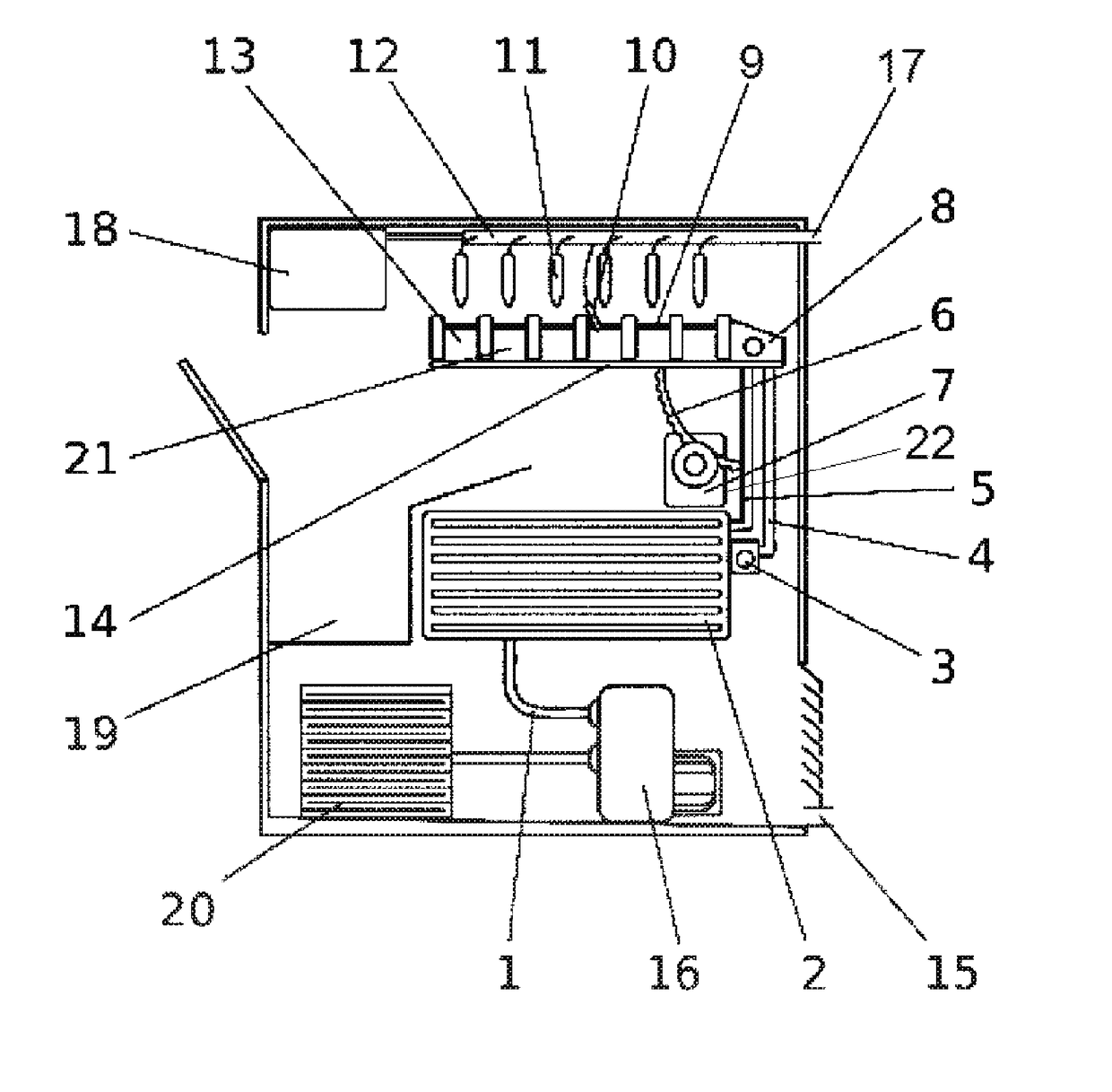 Rapid freezing of ice cubes comprising method, device, product and uses