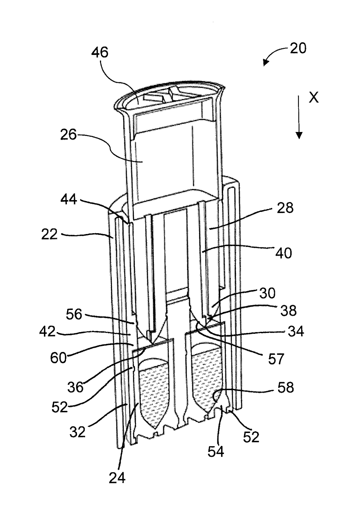 Apparatus and methods for storing and mixing separate substances