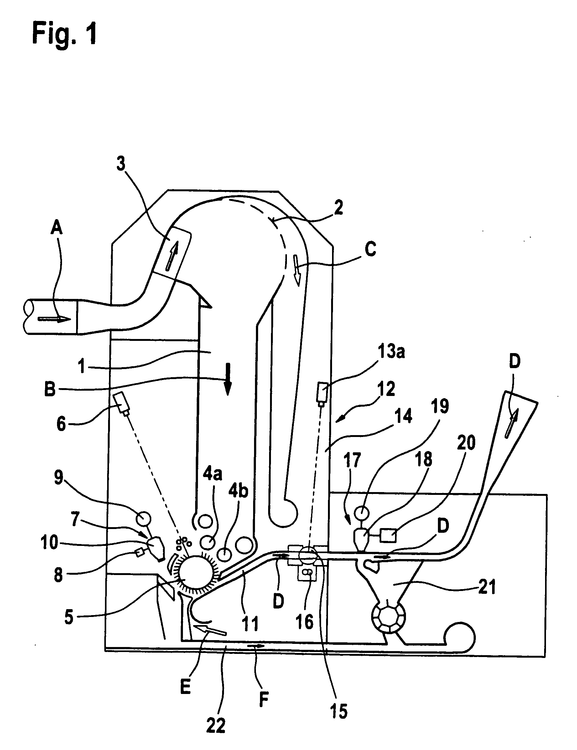 Apparatus in spinning preparation for separating foreign objects at a high-speed roll for opening or doffing fibre material