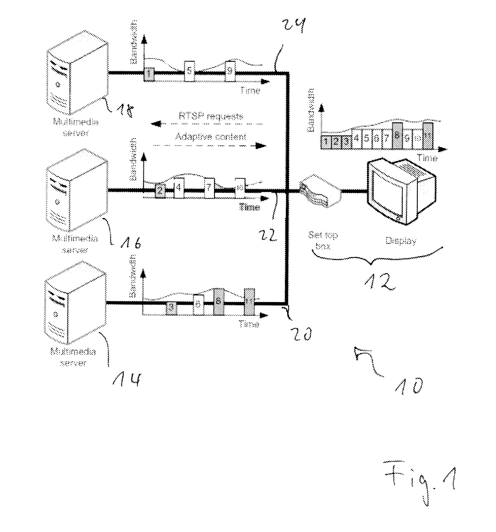 System and method for adaptive streaming in a multipath environment