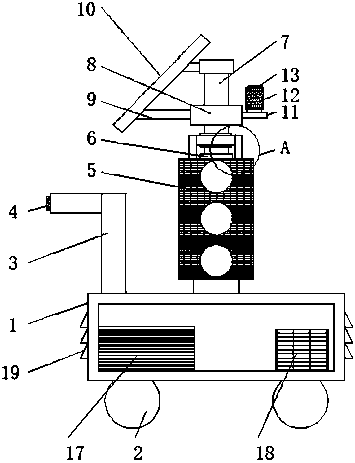 Photovoltaic traffic lamp for traffic police, for municipal generating