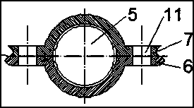 Marine large dismountable and self-lubricating rolling bearing device