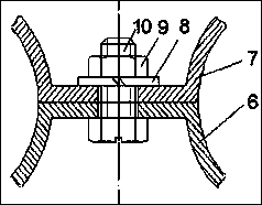 Marine large dismountable and self-lubricating rolling bearing device